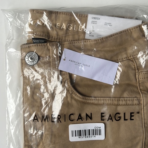 American Eagle 🦅 Khaki Skinny Leg Jeggings, 2 Short, New in Package - Picture 2 of 4